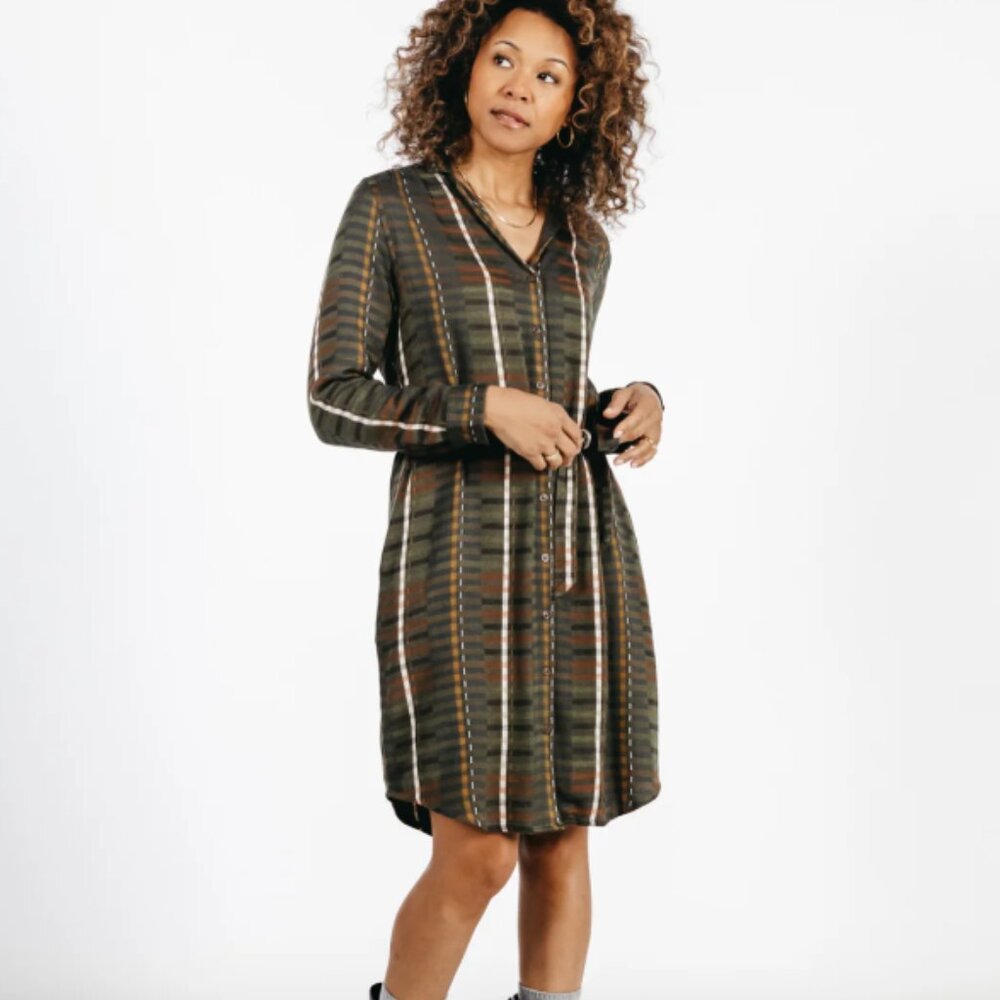 BRIDGE & BURN EMERY SHIRTDRESS SIZE XS